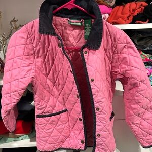 Pink Quilted Kids Jacket LL Bean